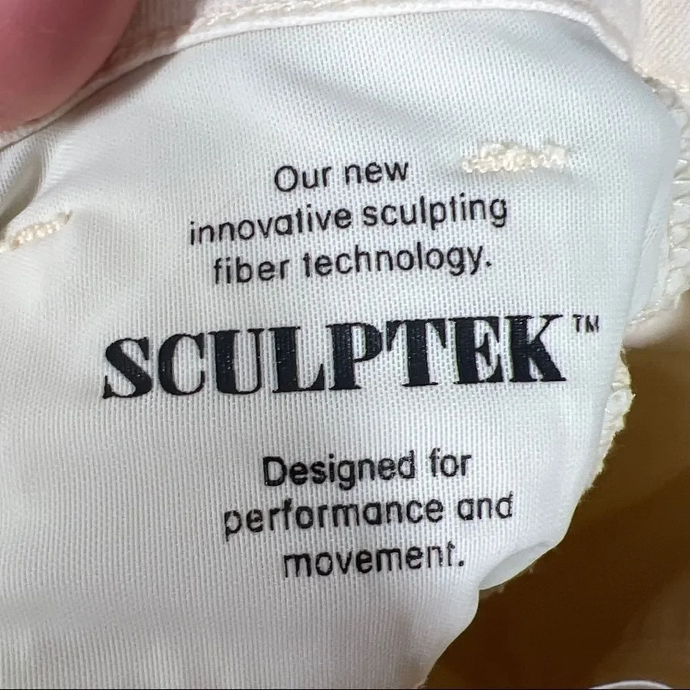 Athleta | Pale Yellow Sculptek Flex Straight Leg Ankle Jean Size 10 - Picture 9 of 11